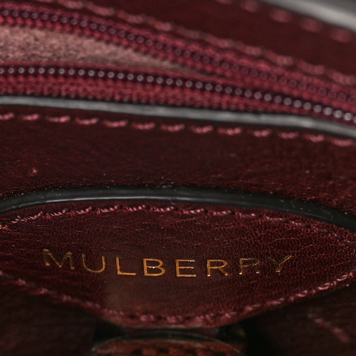 Soft Grain Calfskin Small Bayswater Oxblood