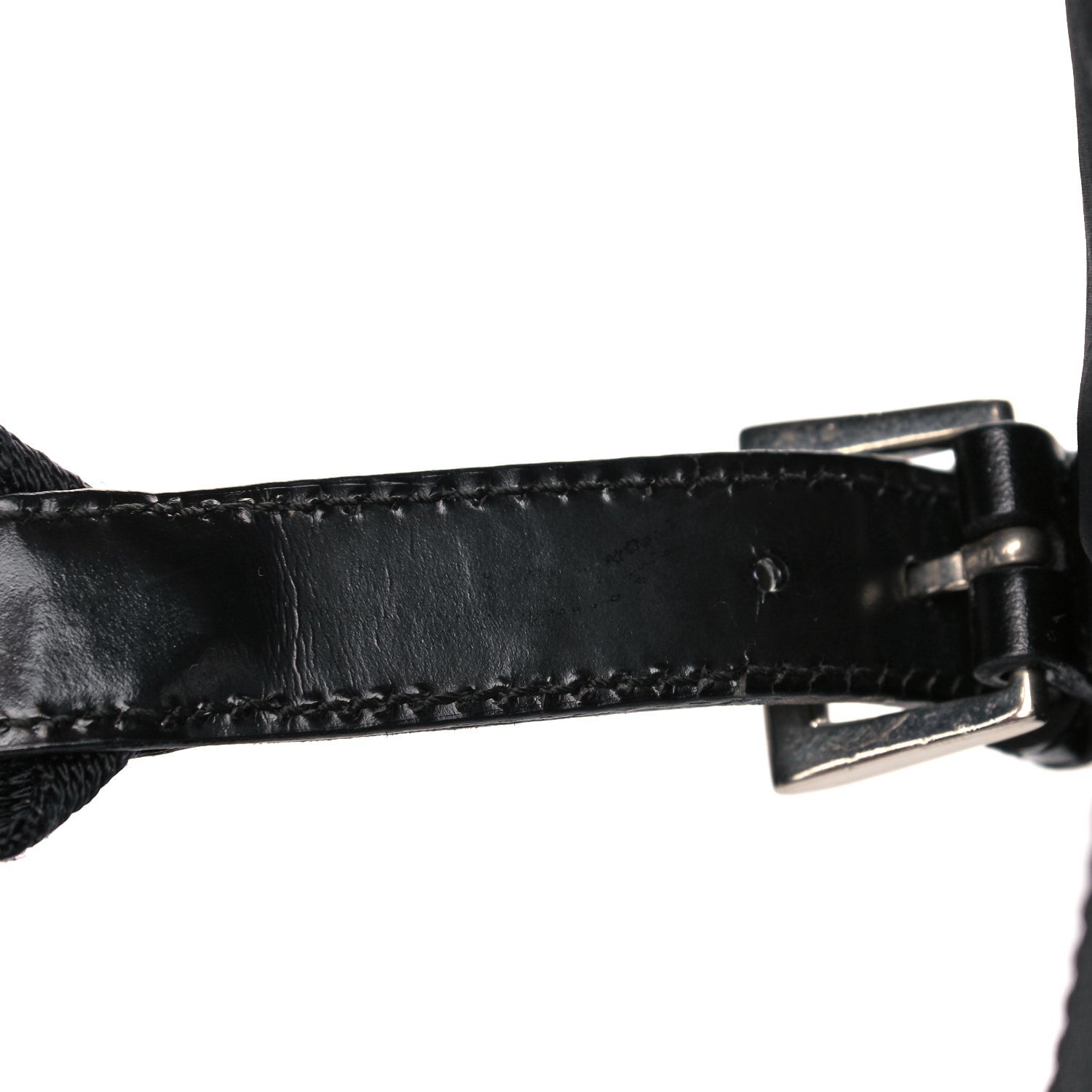 Prada Nylon Vela Medium Cinch Backpack Black 15 of 15