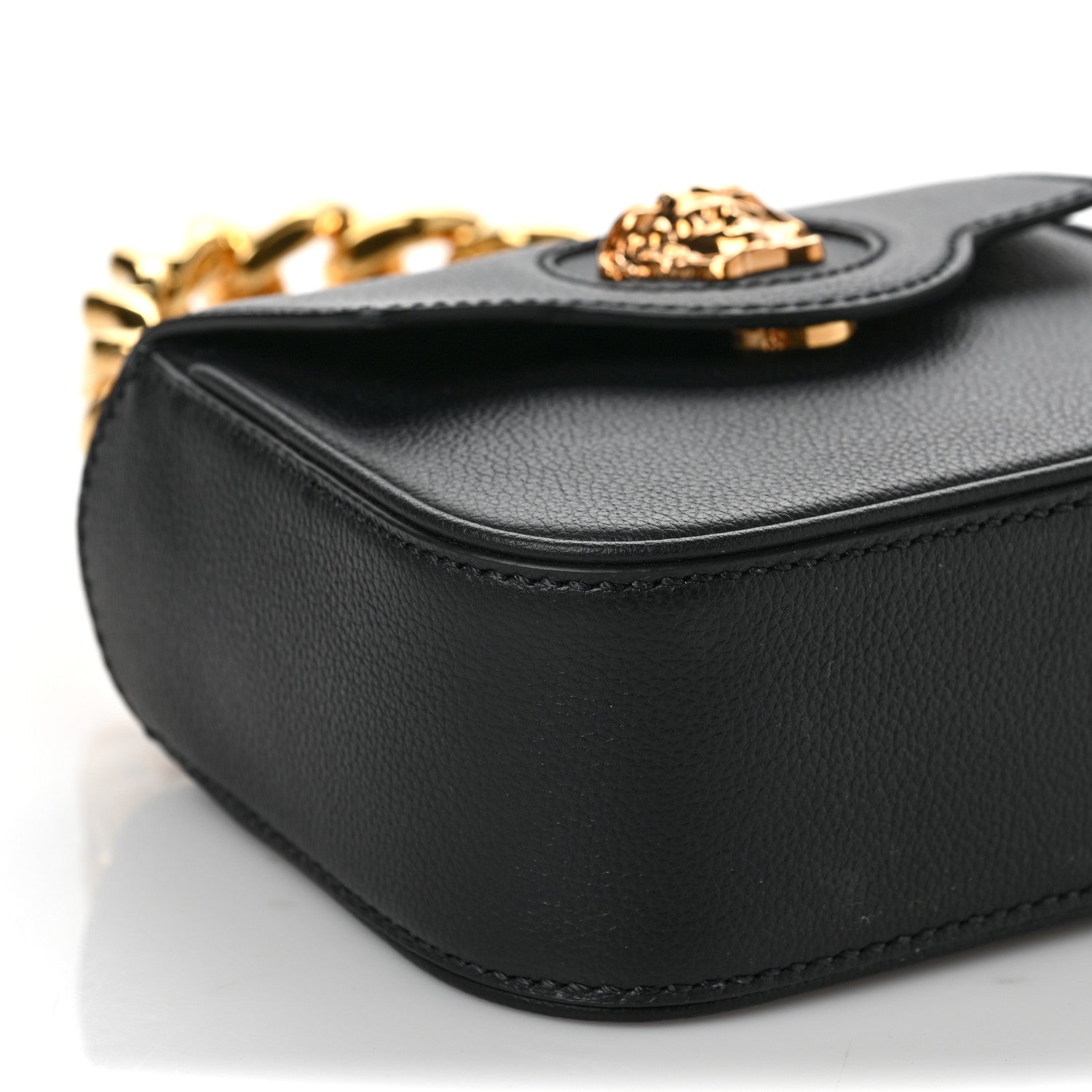 Versace Grained Calfskin Mini La Medusa Bag Black 6 of 7