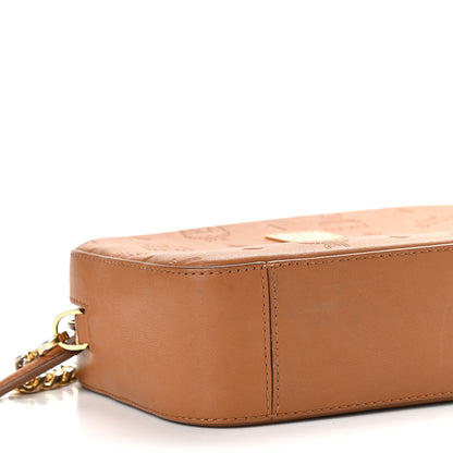 MCM Calfskin Ottomar Monogram Klara Crossbody Bag Cognac 7 of 11