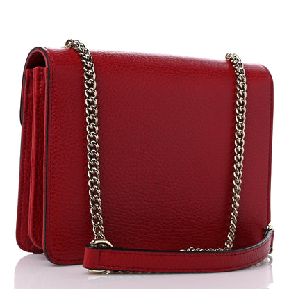 Gucci Dollar Calfskin Small Interlocking G Shoulder Bag Red 2 of 11