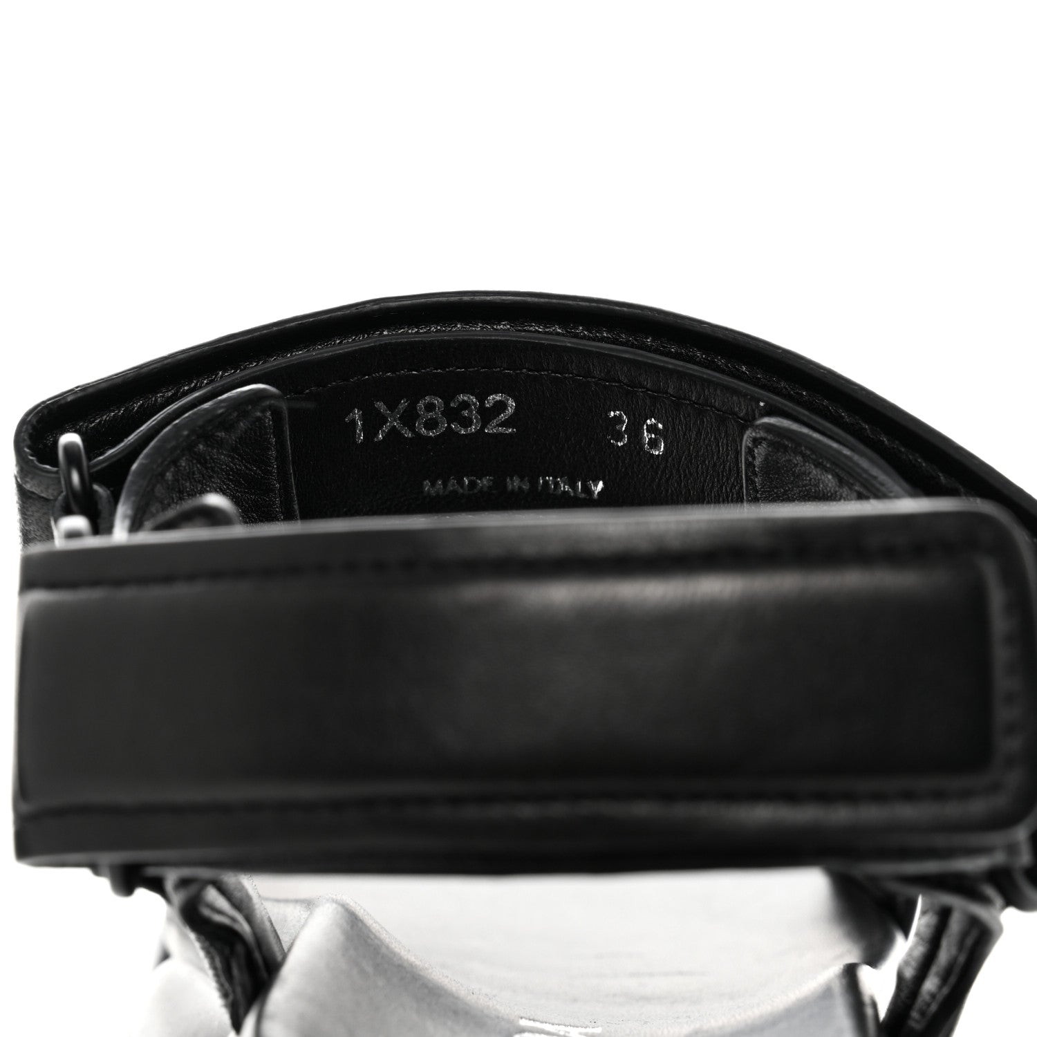 Prada Nappa Logo Embossed Thunder Sole 50mm Sport Sandals 36 Black 6 of 9
