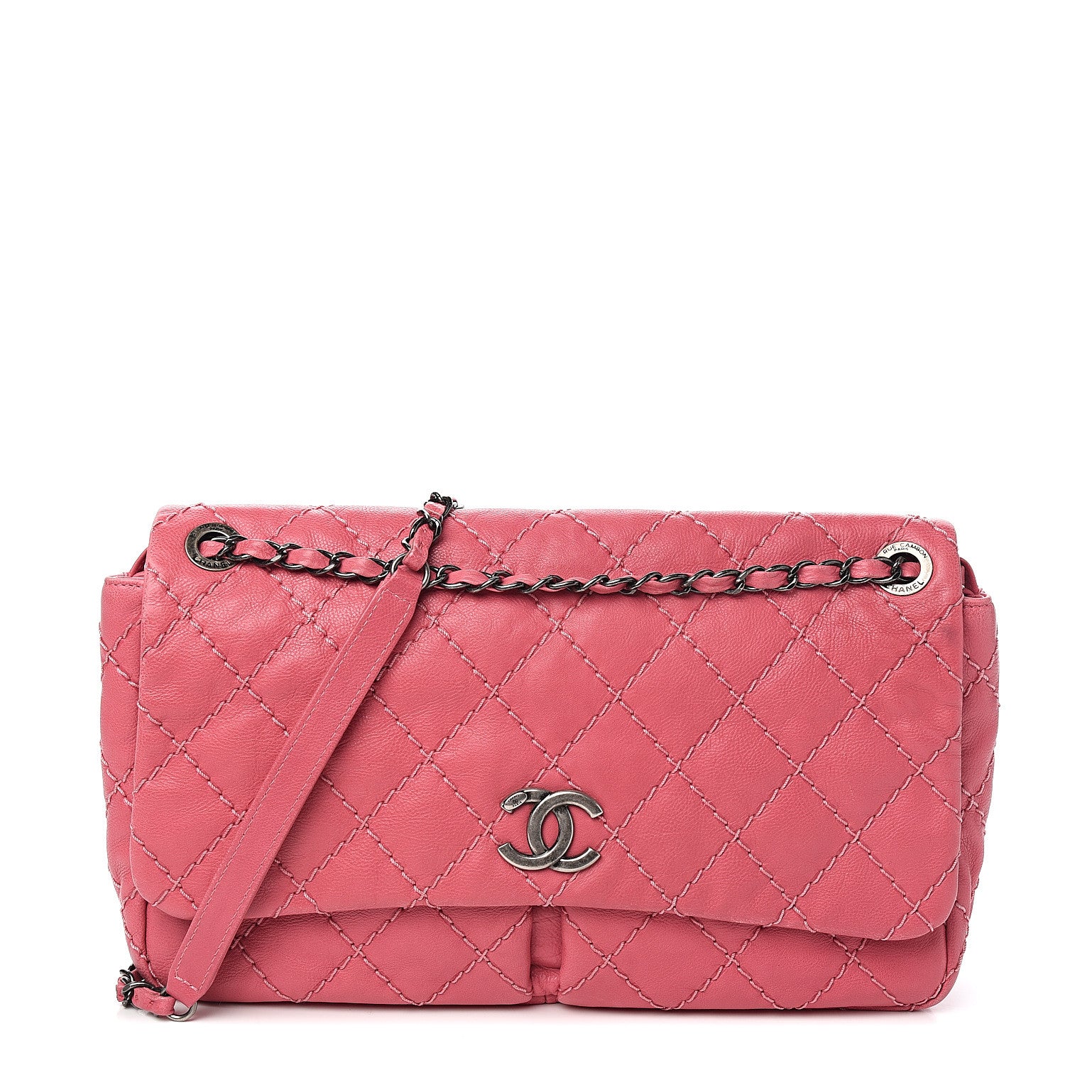 Chanel Calfskin Ultimate Stitch Flap Pink 1 of 9