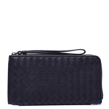 Bottega Veneta Nappa Intrecciato Zip Around Wallet Black 1 of 6