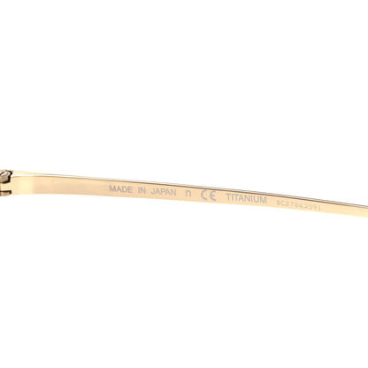 Chanel Titanium Rimless Square Sunglasses 4271-T Gold Brown 6 of 8