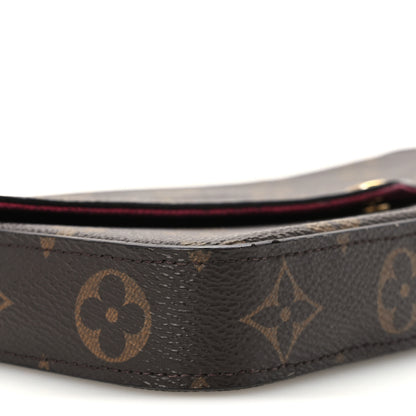 Louis Vuitton Monogram Pochette Felicie Chain Wallet Fuchsia 10 of 11