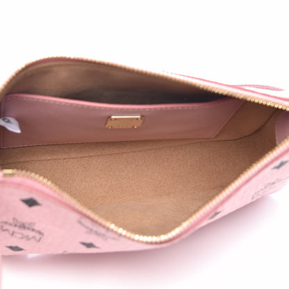 MCM Visetos Medium Millie Zip Crossbody Bag Soft Pink 4 of 8