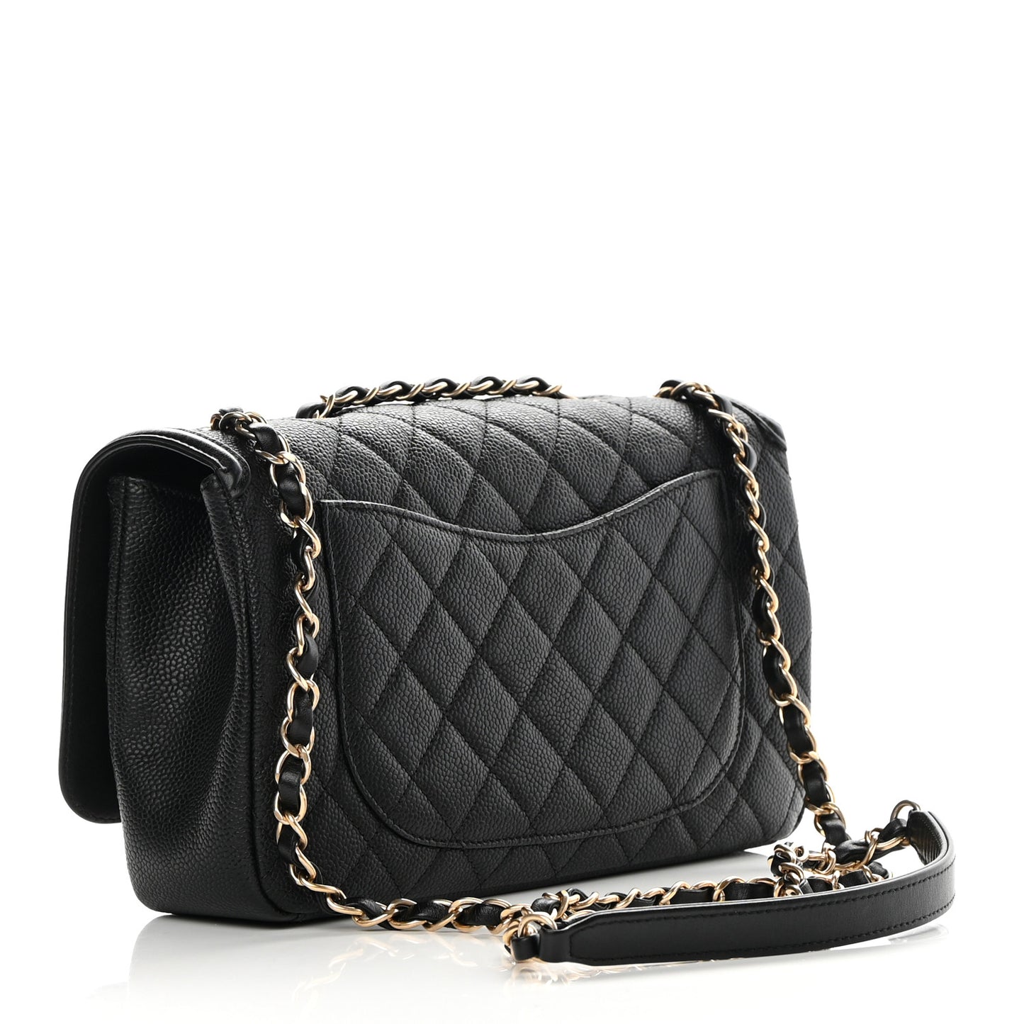 Caviar Quilted Medium CC Filigree Flap Black