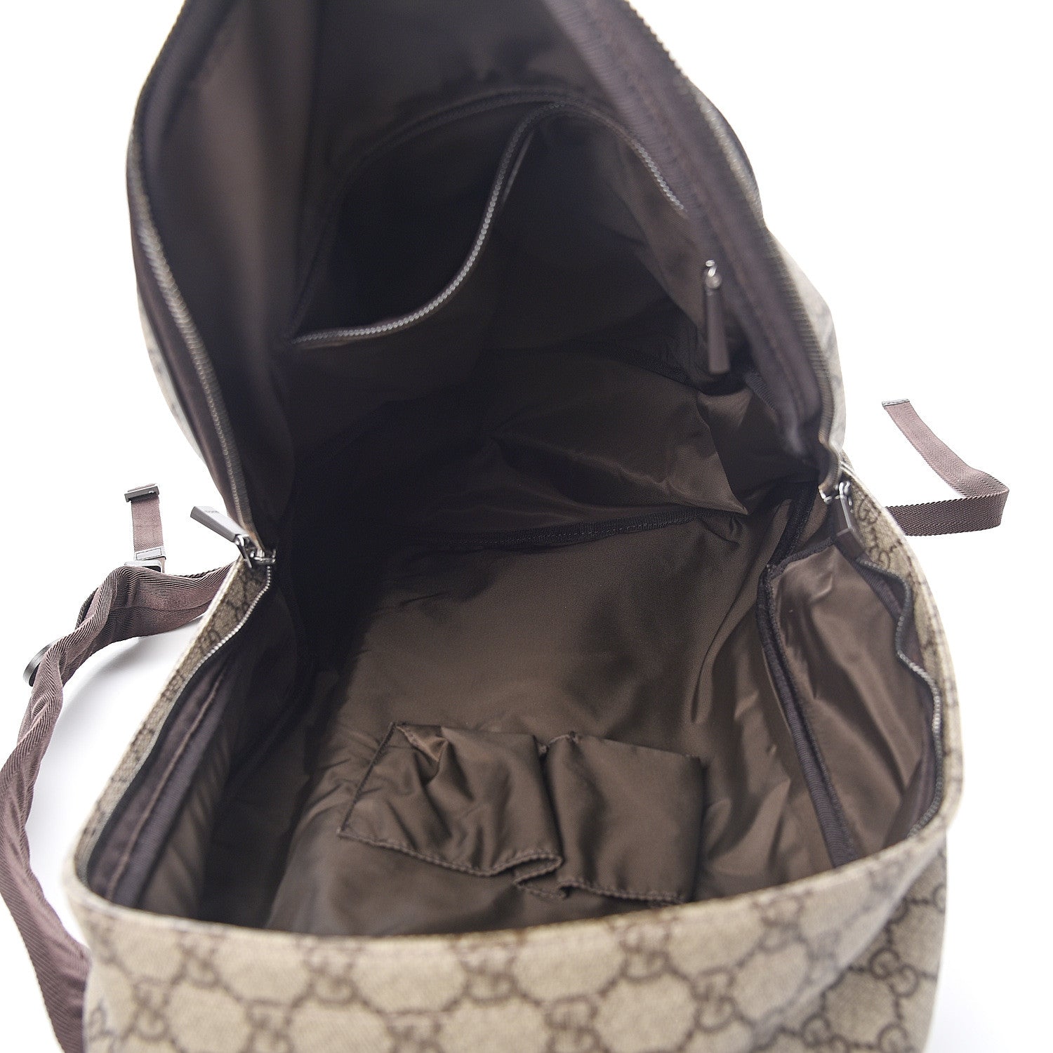 Gucci GG Plus Monogram Interlocking G Medium Backpack Dark Brown 4 of 9