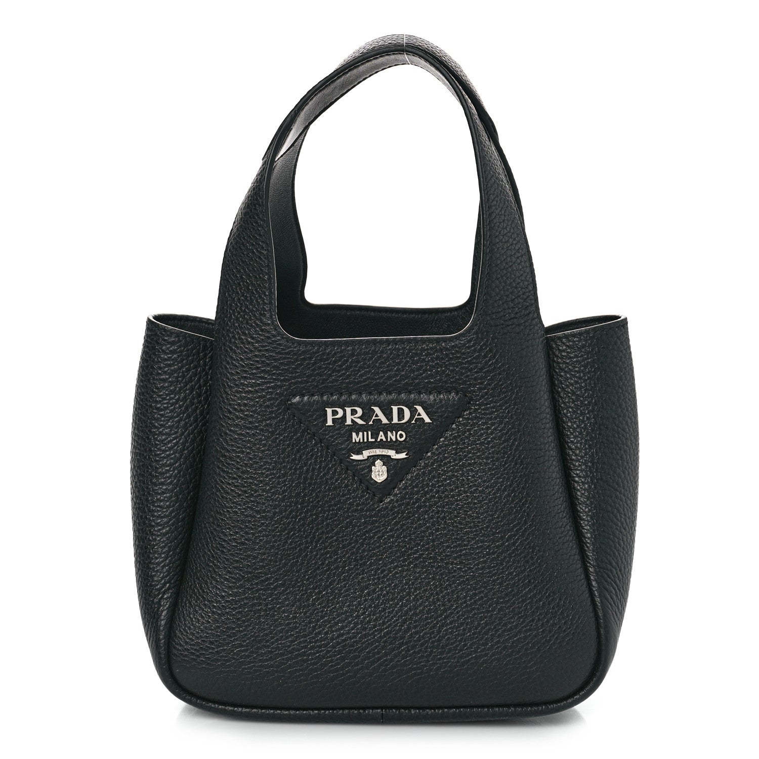 Prada Vitello Daino Soft Mini Dynamique Tote Black 1 of 7