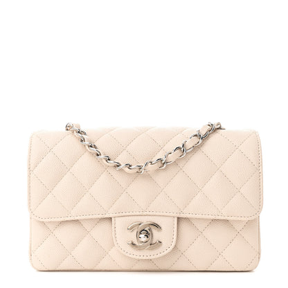 Chanel Caviar Quilted Mini Rectangular Flap Light Beige 1 of 11