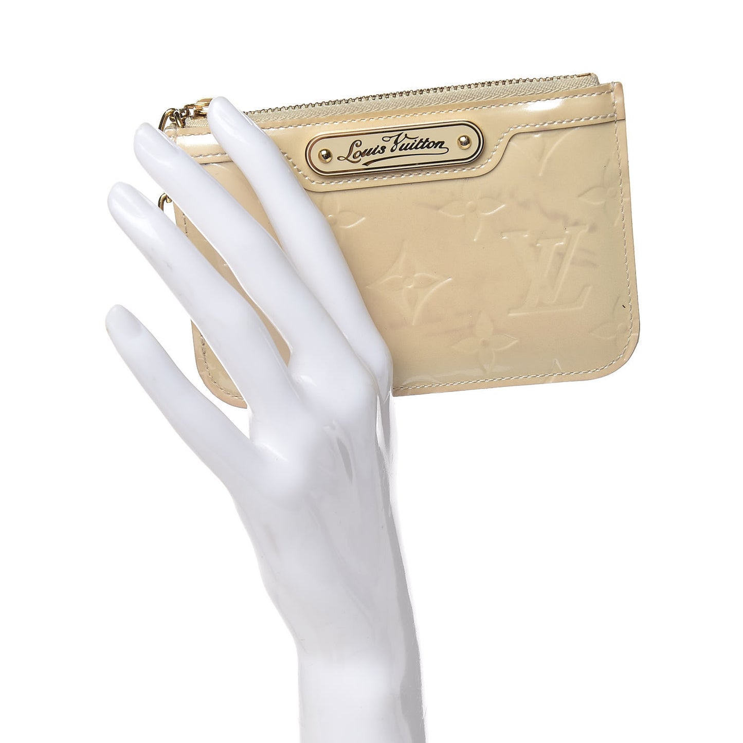 Vernis Key Pouch Blanc Corail