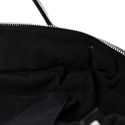 Chanel Aged Calfskin Chevron Medium Soft Bowling Bag Black 12 of 18