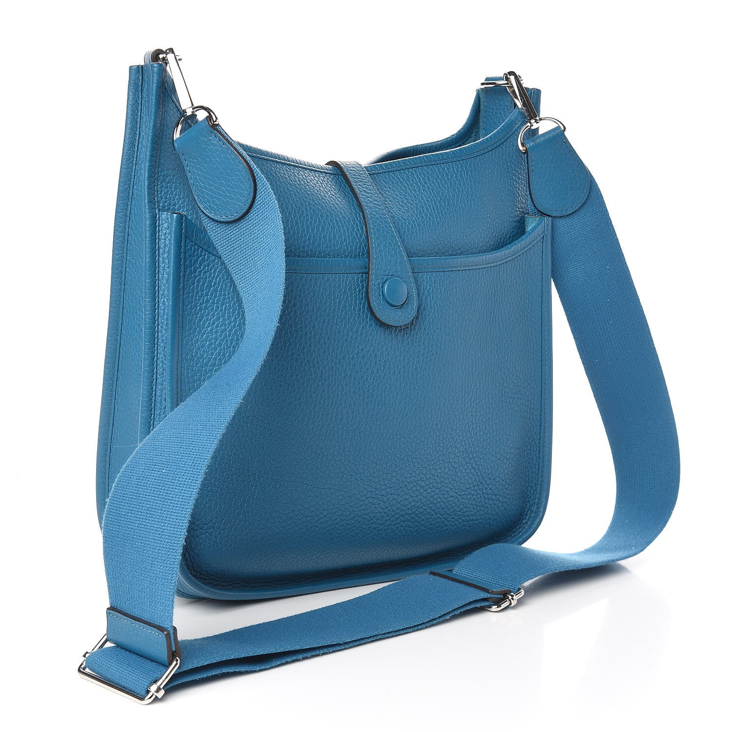 Hermes Taurillon Clemence Evelyne III PM Bleu Izmir 3 of 10