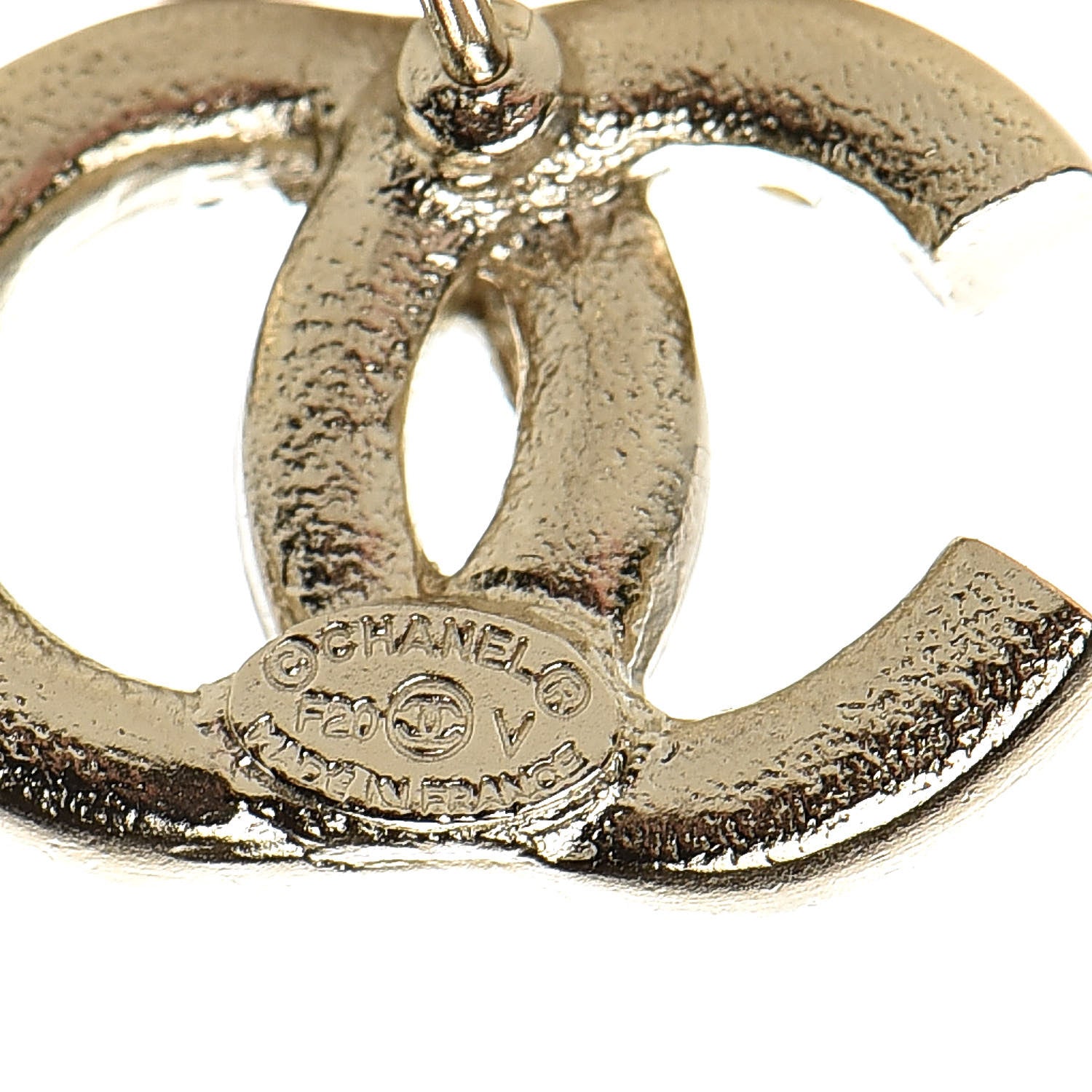 Chanel Crystal Baguette CC Earrings Gold 4 of 5