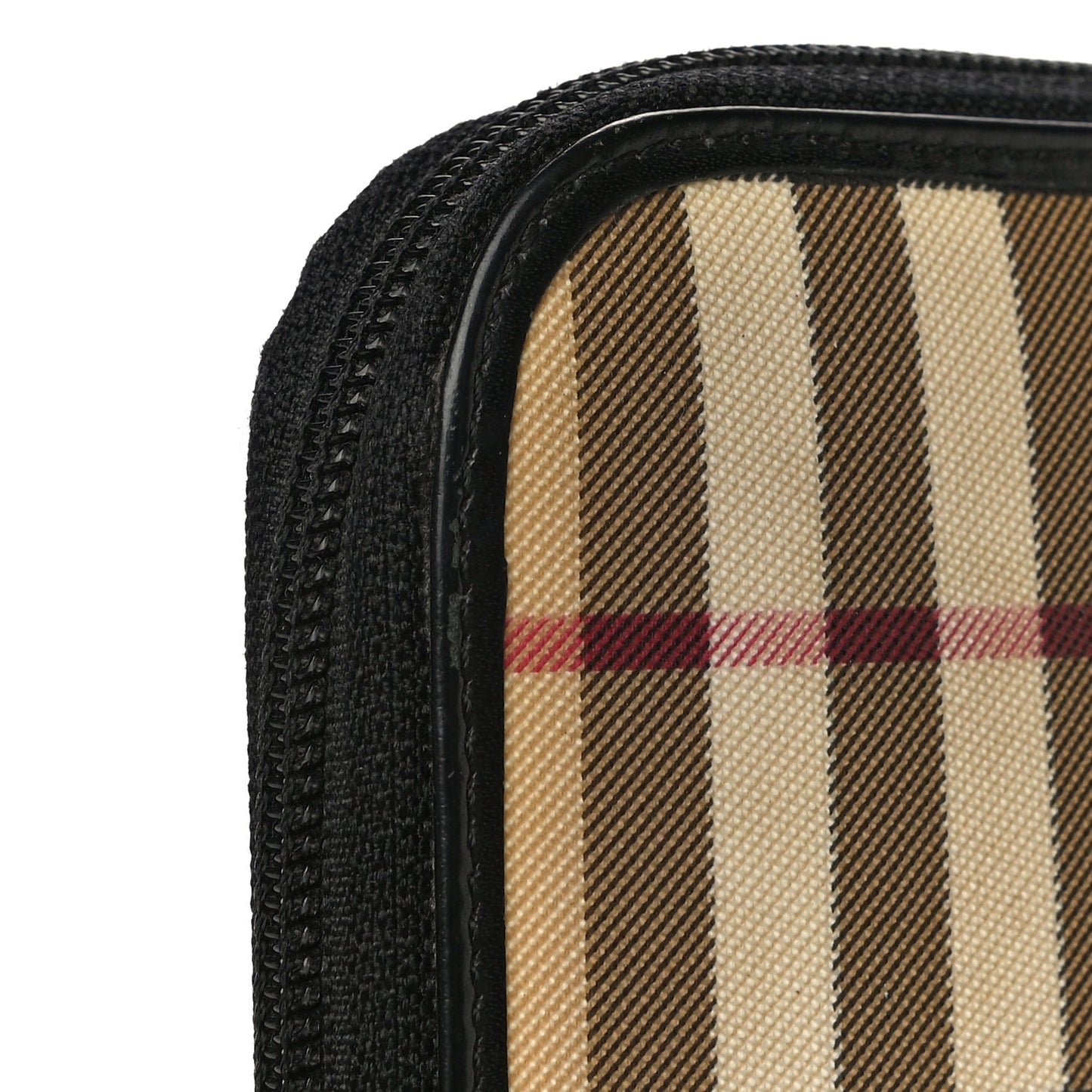 House Check Large Ziggy Zip Around Wallet Black
