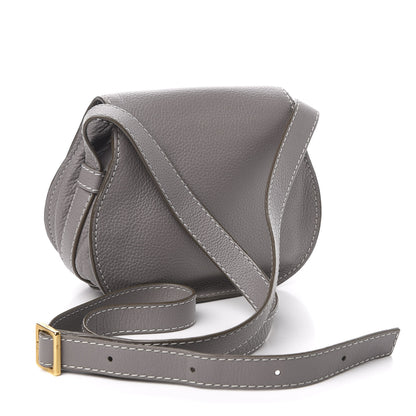 Chloe Calfskin Mini Marcie Round Crossbody Bag Cashmere Grey 3 of 10