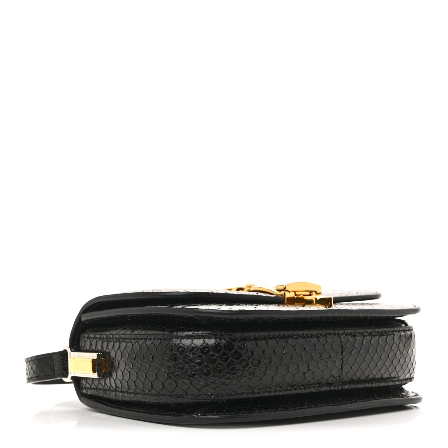 Gucci Snakeskin Mini Sylvie 1969 Messenger Bag Black 7 of 16