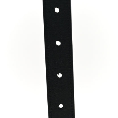 Saint Laurent Suede Calfskin Monogram Square Buckle Belt 90 36 Black 5 of 5