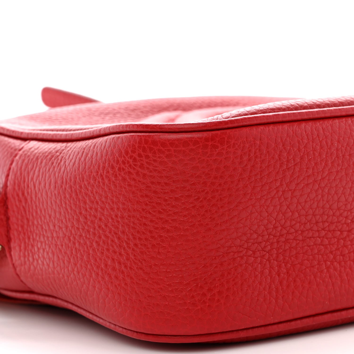 Gucci Pebbled Calfskin Small Soho Disco Bag Tabasco Red 9 of 10