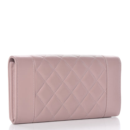 Chanel Sheepskin Quilted Mademoiselle Vintage Flap Wallet Pink 3 of 10