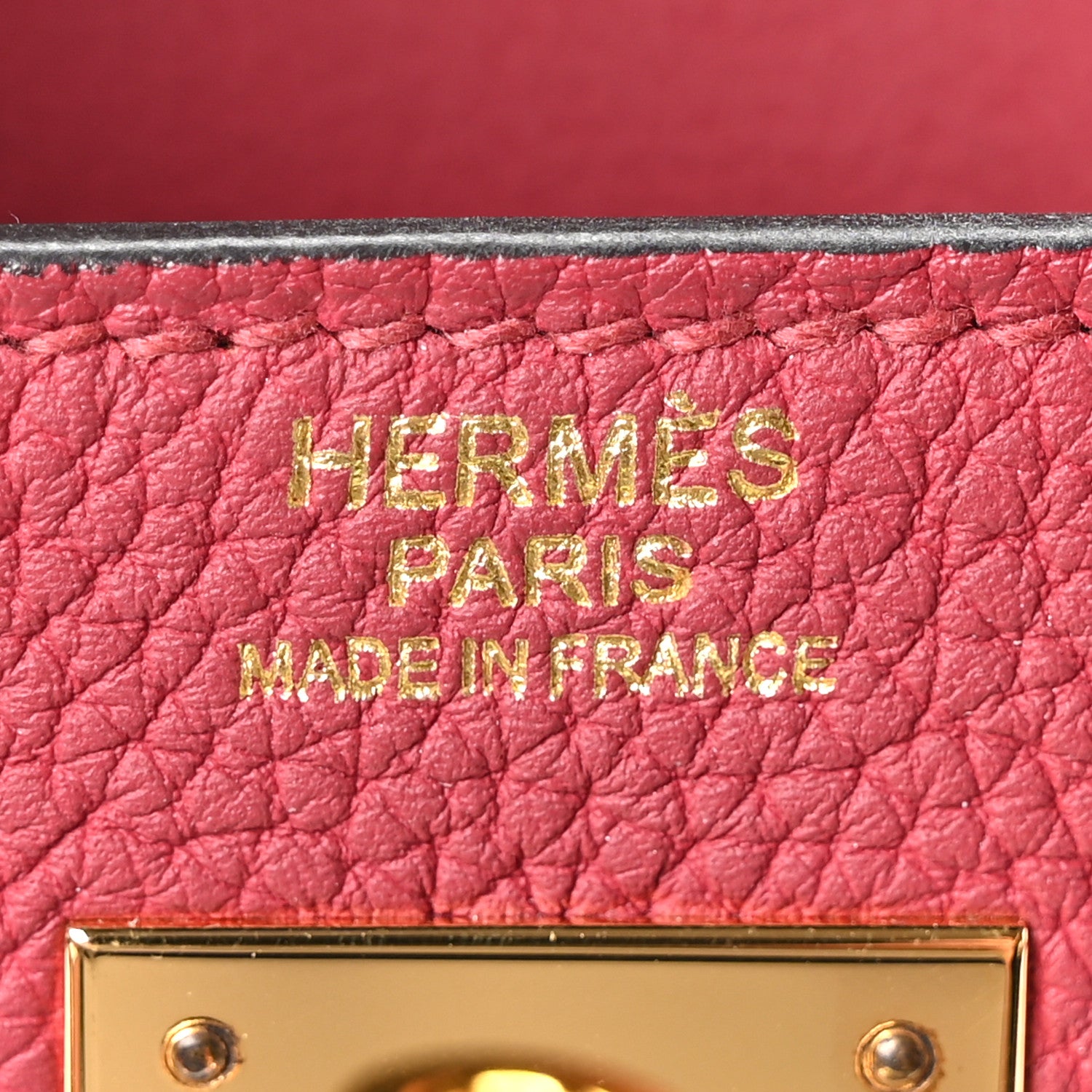 Hermes Togo Kelly Retourne 32 Rouge Grenat 6 of 10