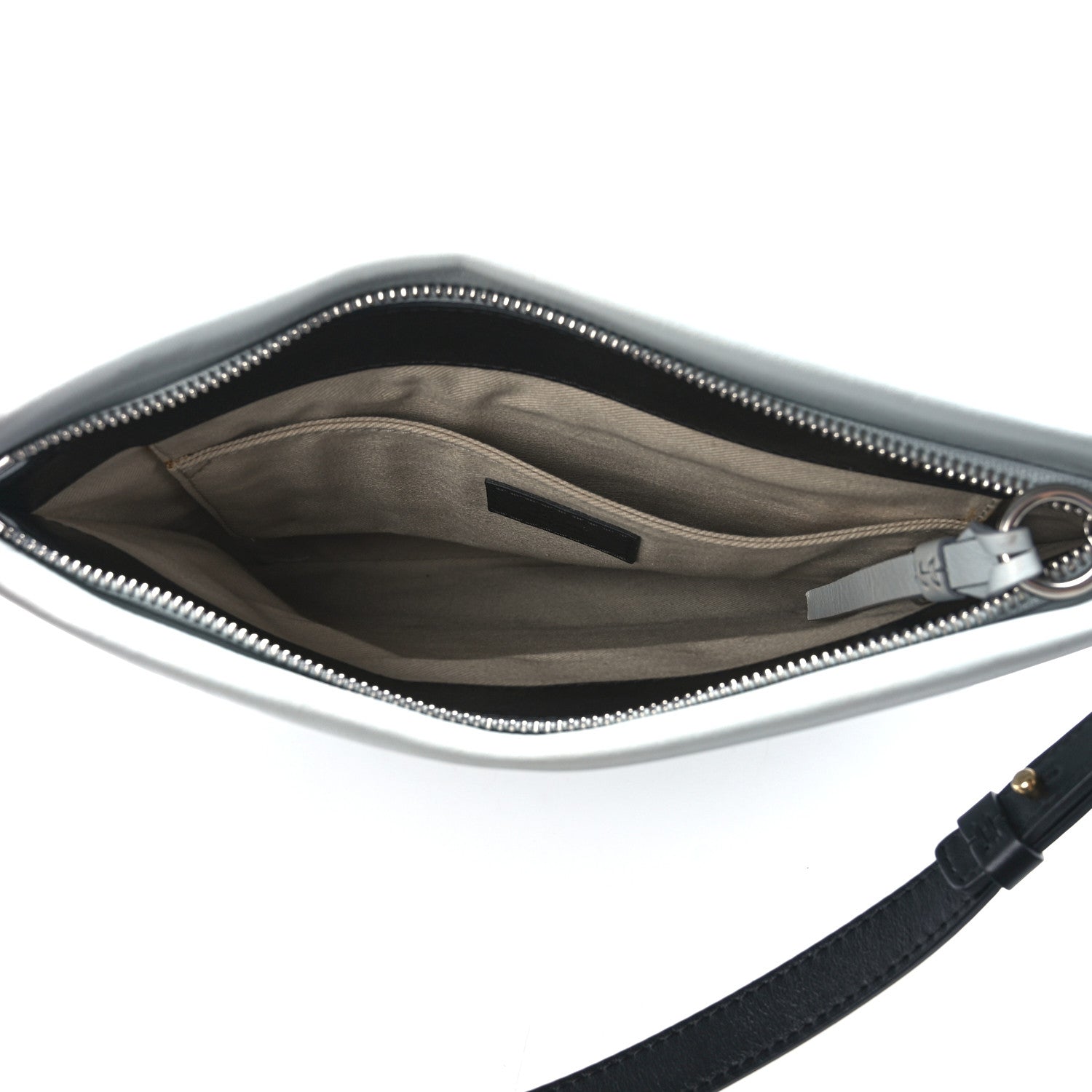 Chloe Smooth Calfskin Quilted Medium Roy Clutch Airy Grey 5 of 12