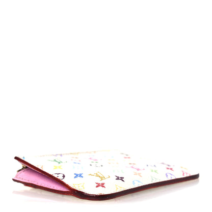 Louis Vuitton Monogram Multicolor Key Pouch White Litchi 5 of 11