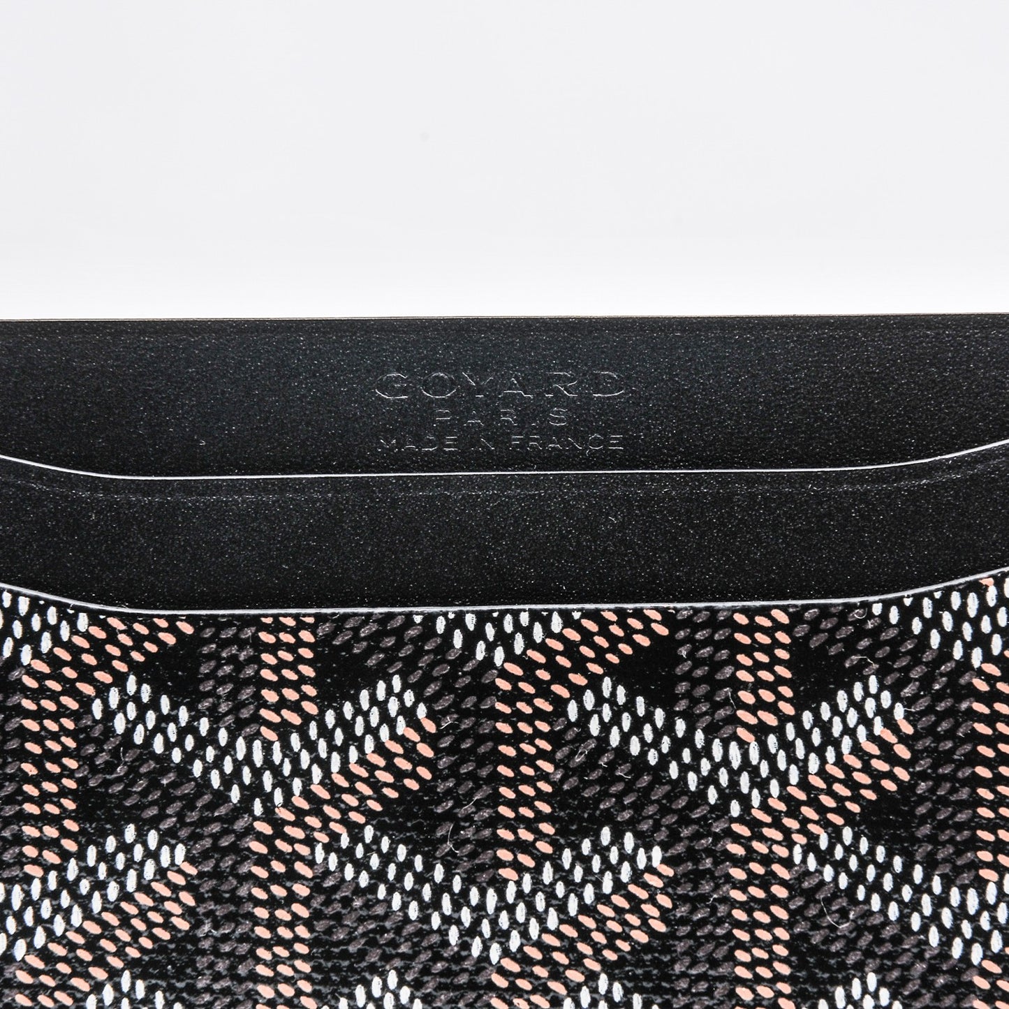 Goyardine Saint Sulpice Card Holder Black
