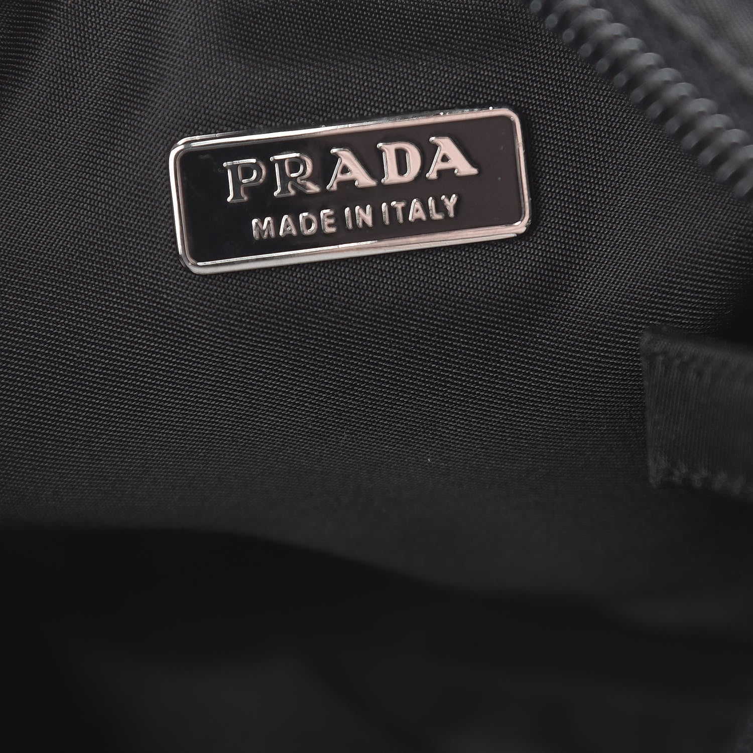 Prada Tessuto Nylon Pochette Bag Black 6 of 10