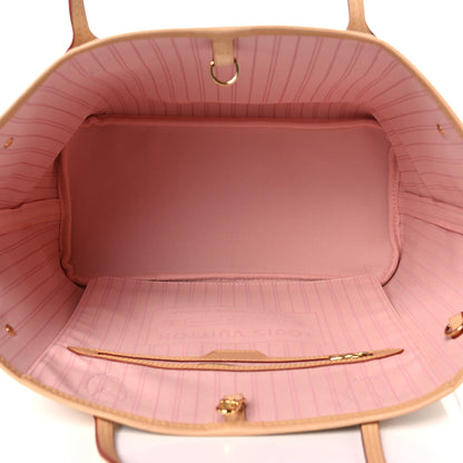 Louis Vuitton Damier Azur Neo Neverfull MM Rose Ballerine 5 of 9
