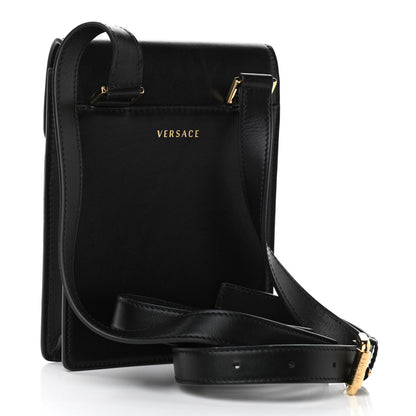 Versace Calfskin Studded Medusa Crossbody Black 3 of 10
