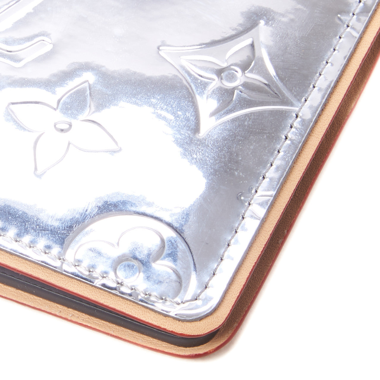 Louis Vuitton Monogram Mirror Slender Wallet Silver 6 of 7