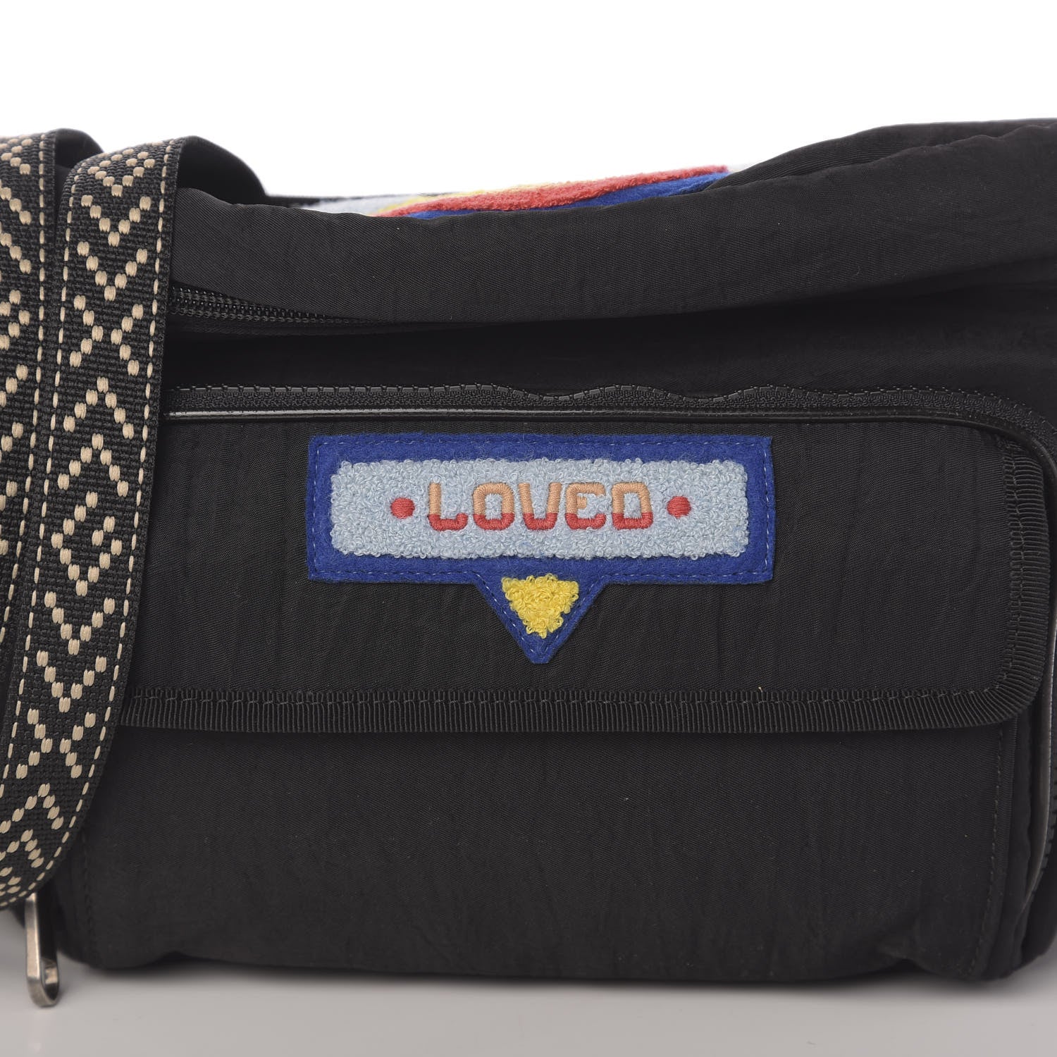 Gucci Nylon 80s Logo Patch Belt Bag Black 10 of 10