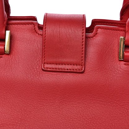 Saint Laurent Calfskin Medium Classic Y Cabas Red 9 of 10