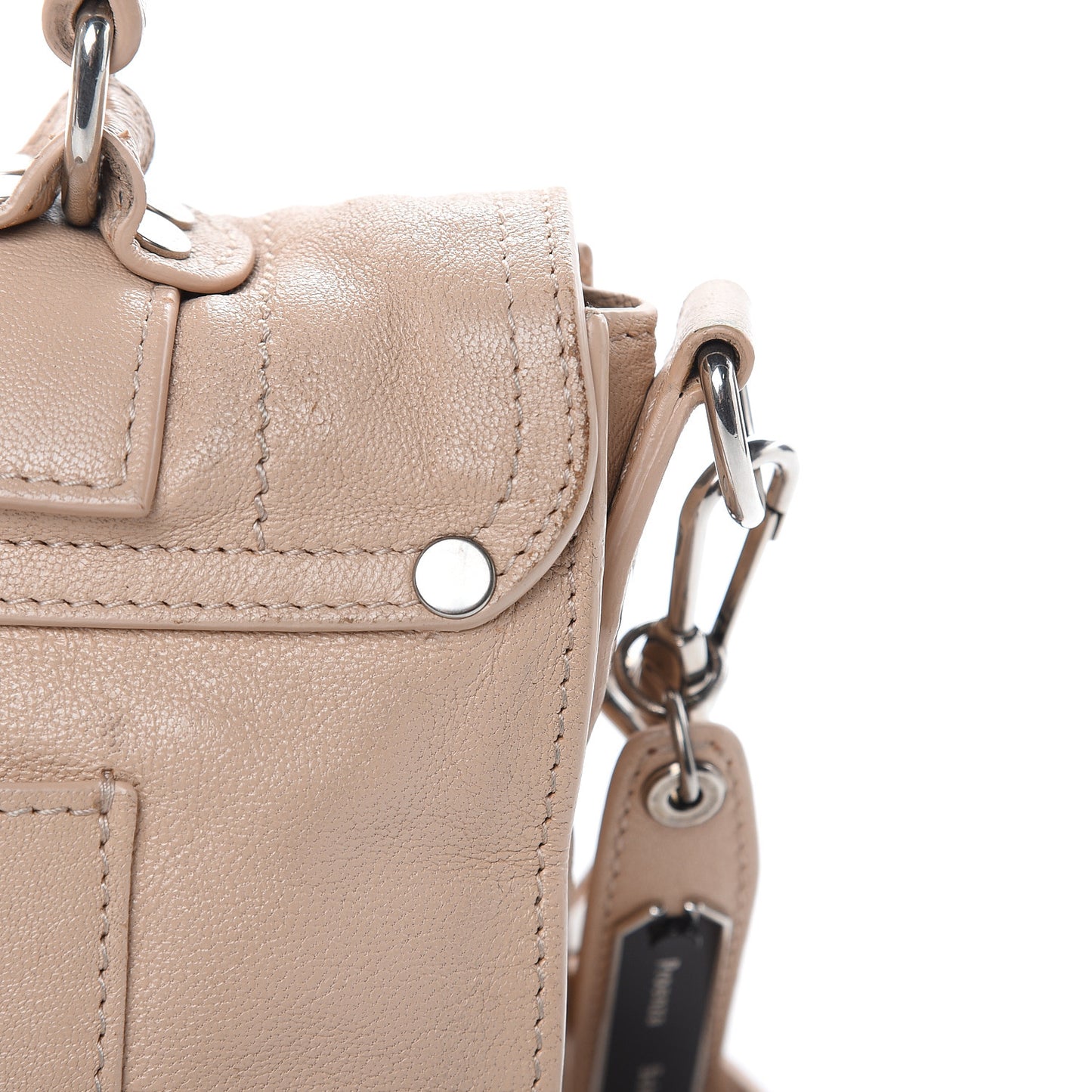 Lambskin Tiny PS1 Satchel Nude