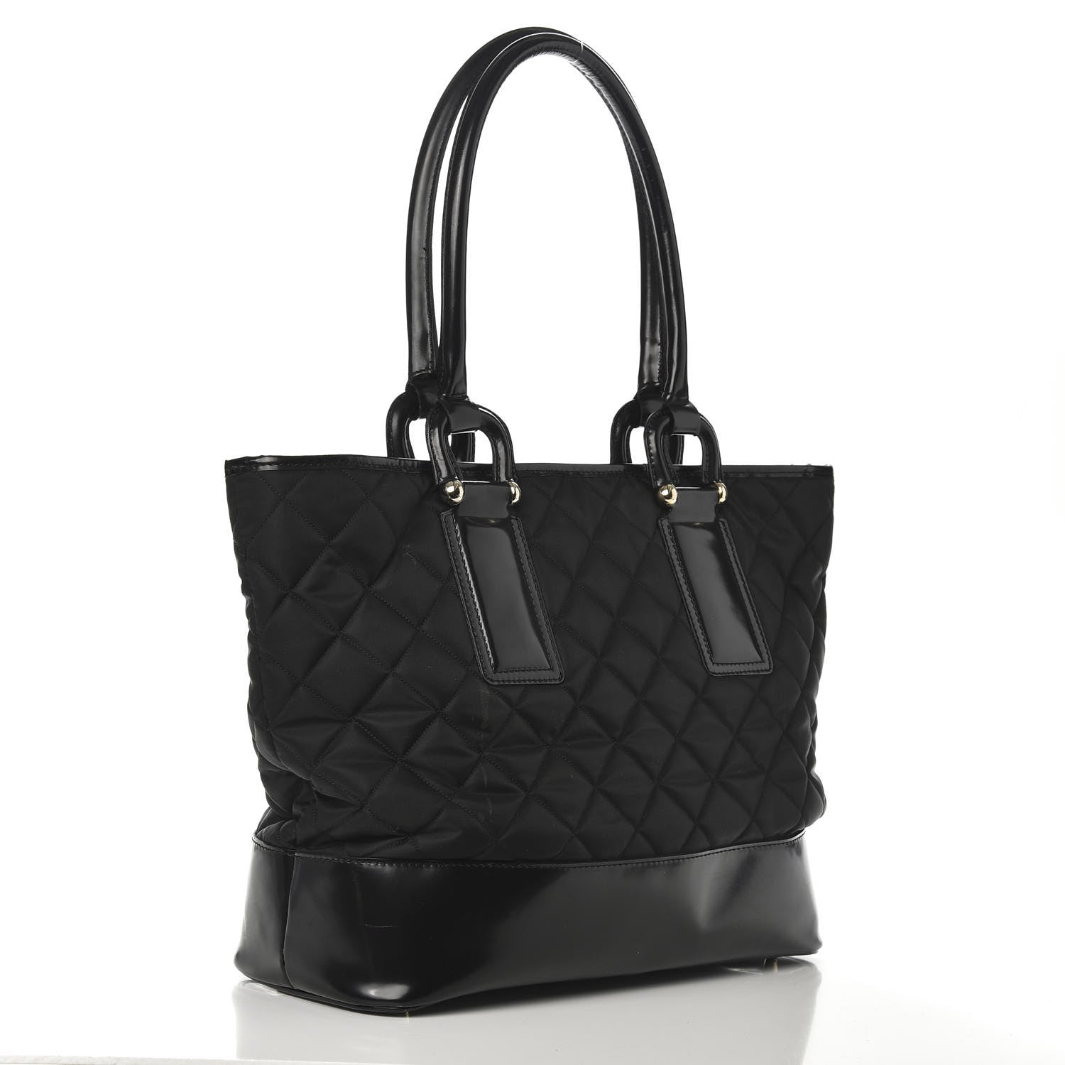 Burberry Nylon Quilted Grange Tote Black 3 of 13