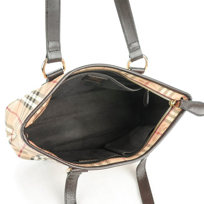Burberry Haymarket Check Medium Regent Tote Chocolate 5 of 8