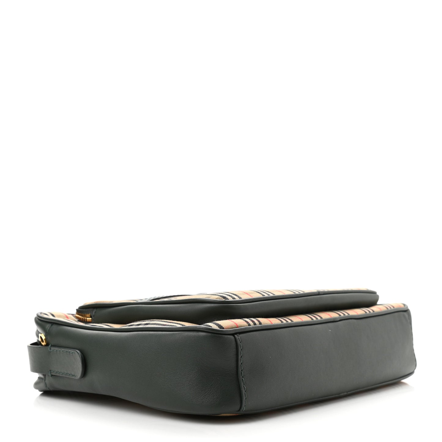 Smooth Calfskin 1983 Knight Check Link Large Camera Bag Dark Forest Green