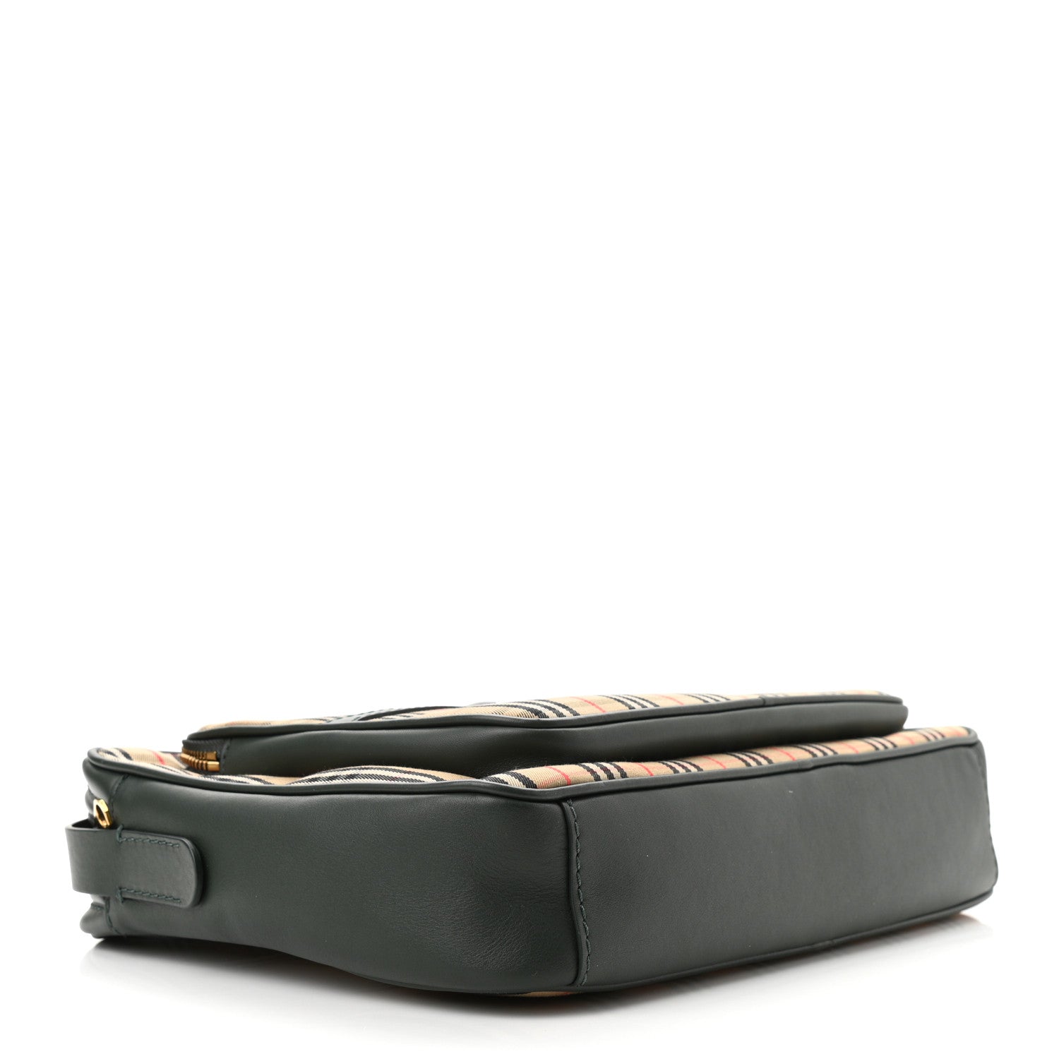 Burberry Smooth Calfskin 1983 Knight Check Link Large Camera Bag Dark Forest Green 4 of 10