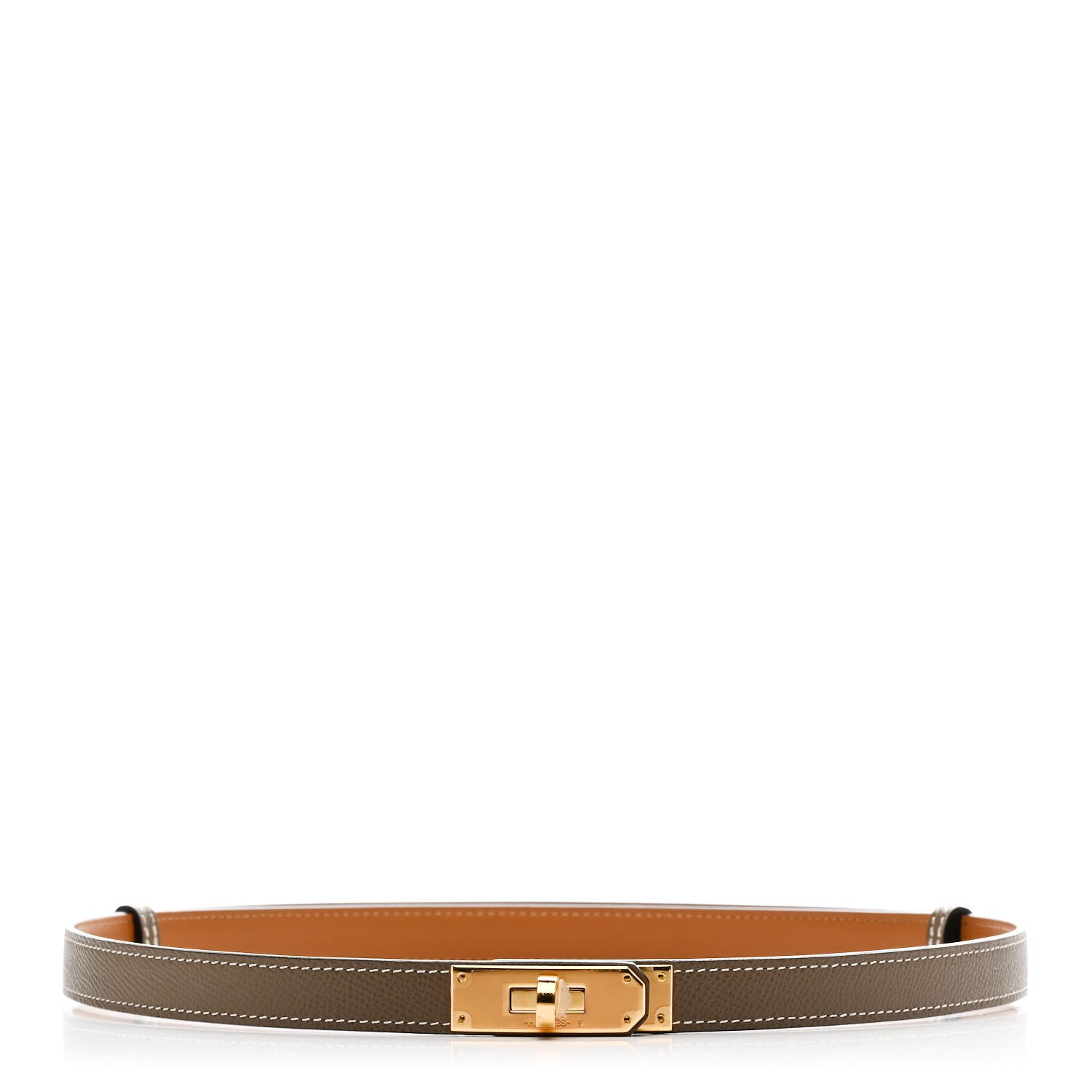 Hermes Epsom Kelly Belt Etoupe 1 of 5