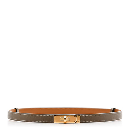 Hermes Epsom Kelly Belt Etoupe 1 of 5