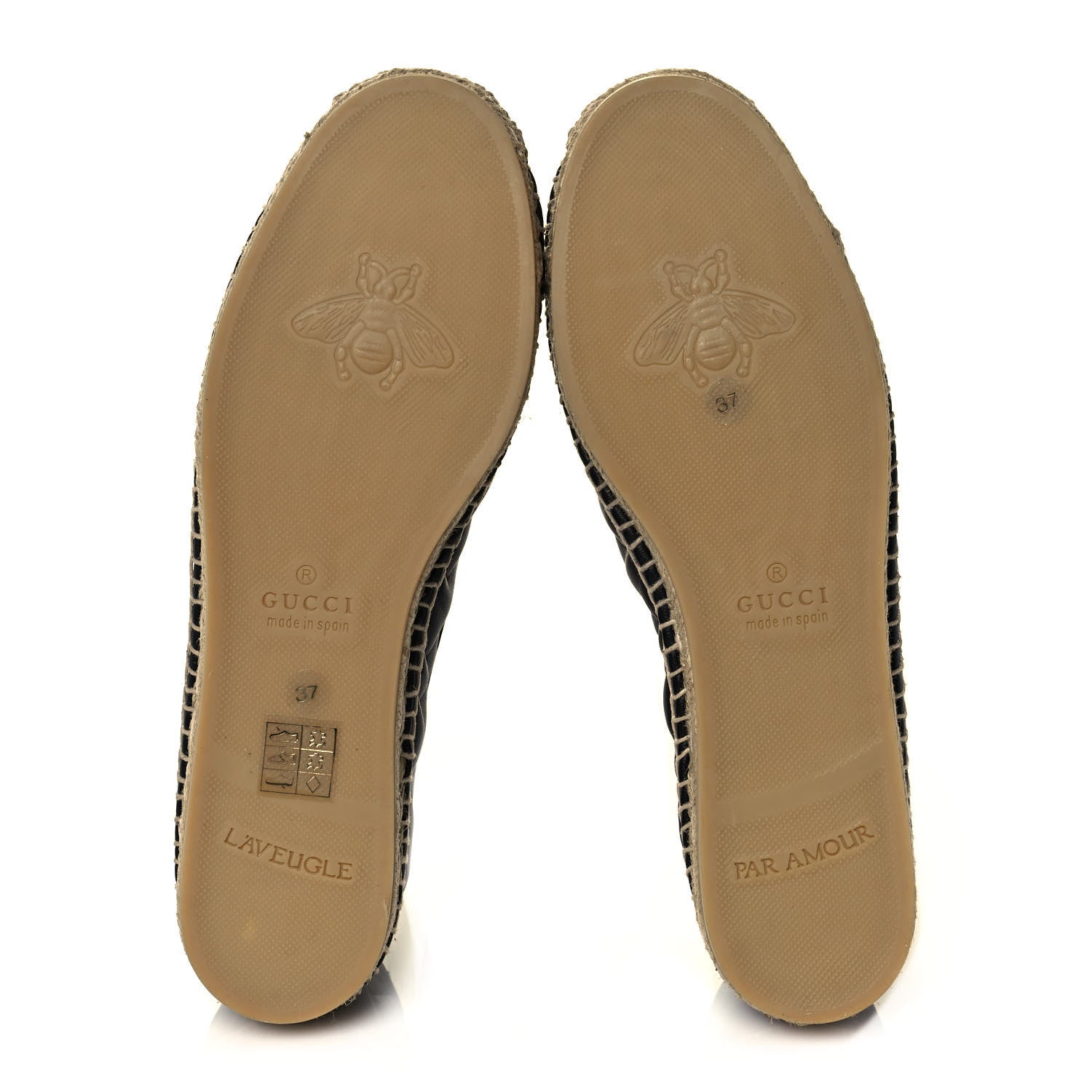 Gucci Nappa Matelasse GG Marmont Espadrilles 37 Black 6 of 11