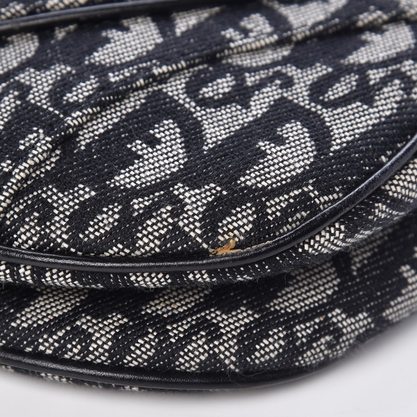 Monogram Double Saddle Bag Black