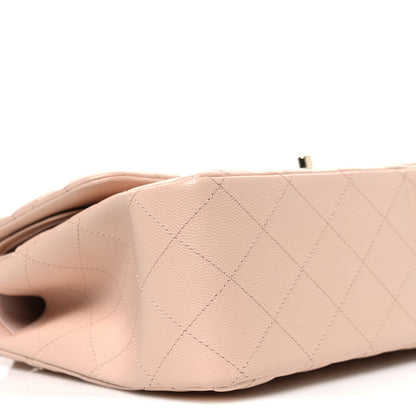 Chanel Caviar Quilted Jumbo Double Flap Light Beige 8 of 10