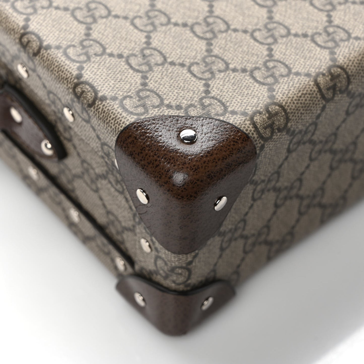 GG Supreme Monogram Globe-Trotter Beauty Case Brown