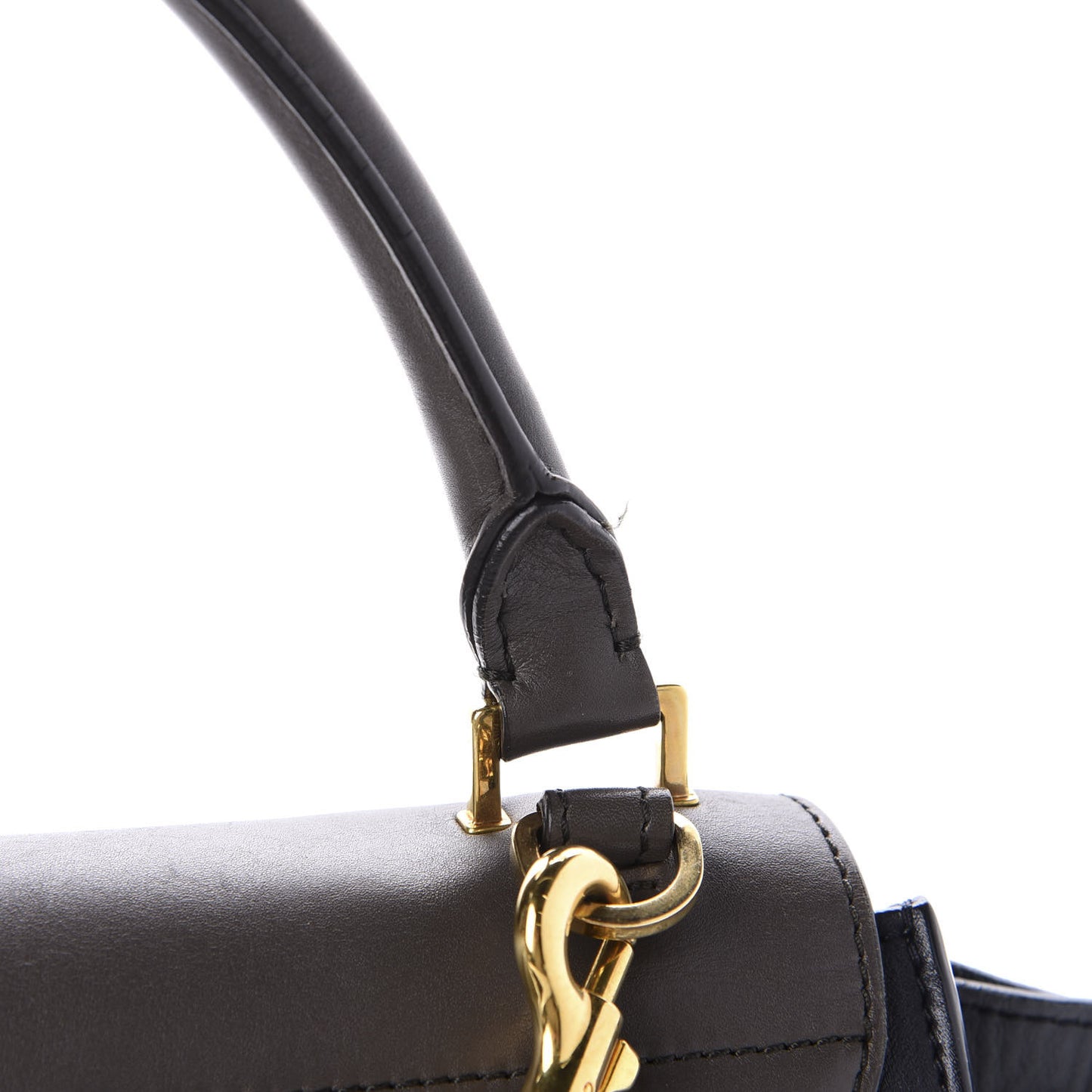 Smooth Calfskin Medium Tri-Color Trapeze Anthracite