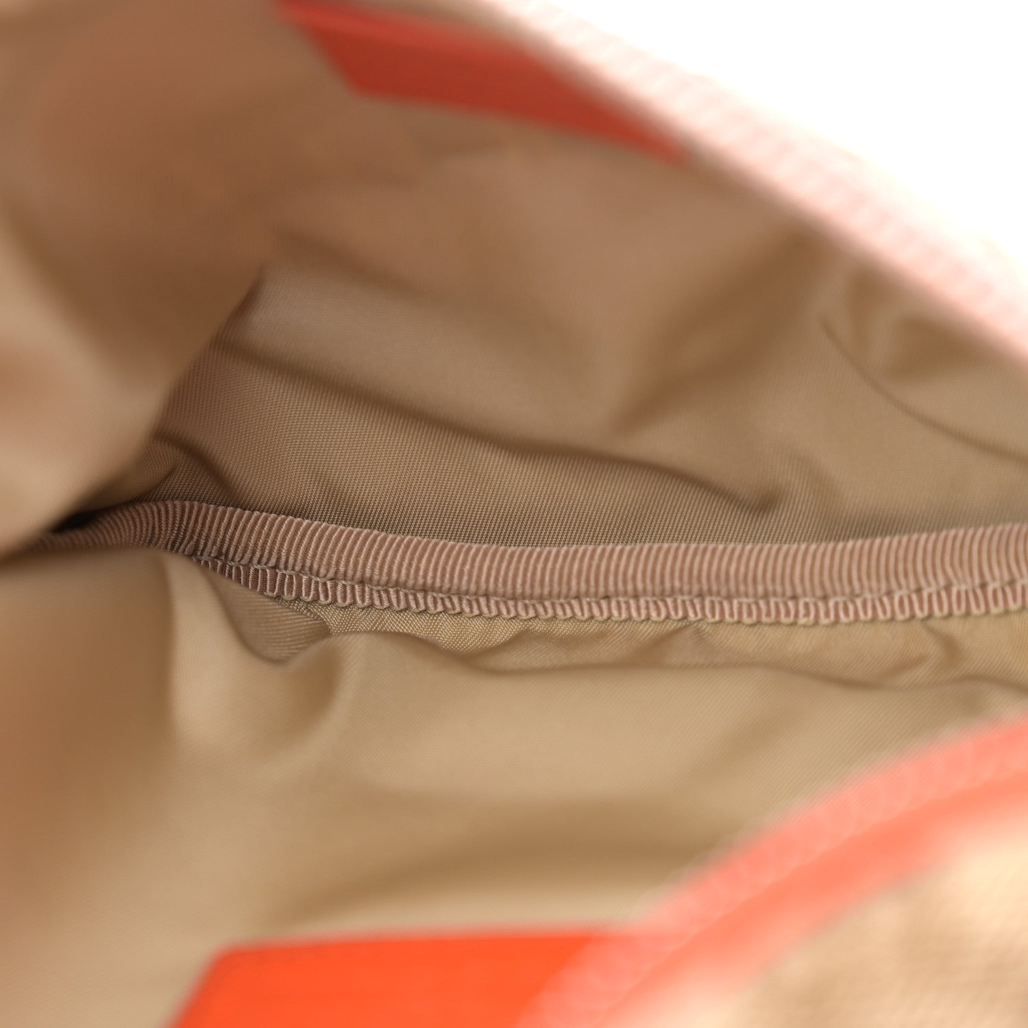 Gucci X THE NORTH FACE Monogram Textured Dollar Calfskin Embroidered Belt Bag Beige Ebony Mystic White Deep Orange 5 of 11