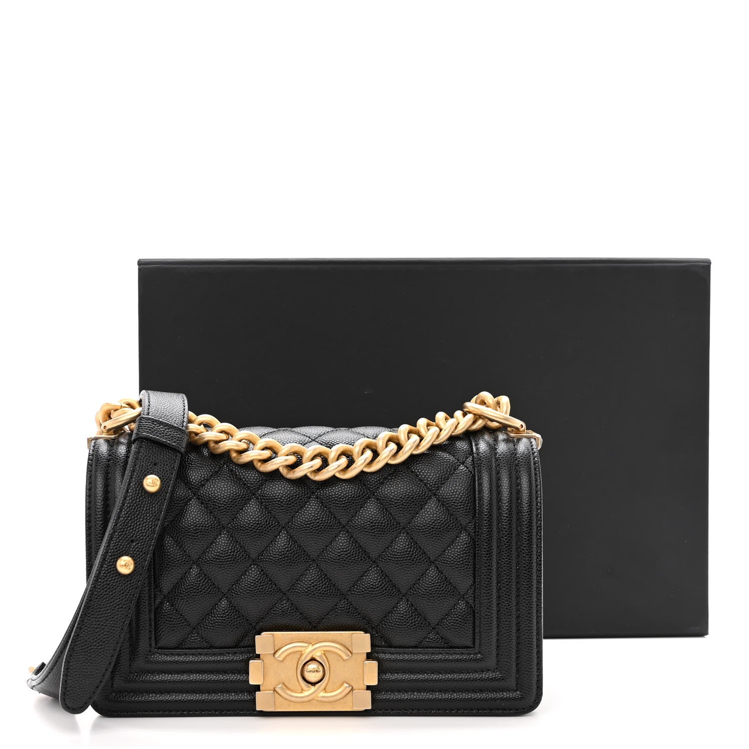 Chanel Caviar Quilted Small Boy Flap Black 11 of 11