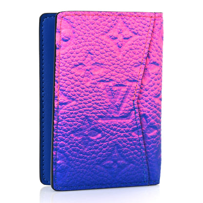 Louis Vuitton Taurillon Illusion Pocket Organizer Bleu Rose 3 of 8